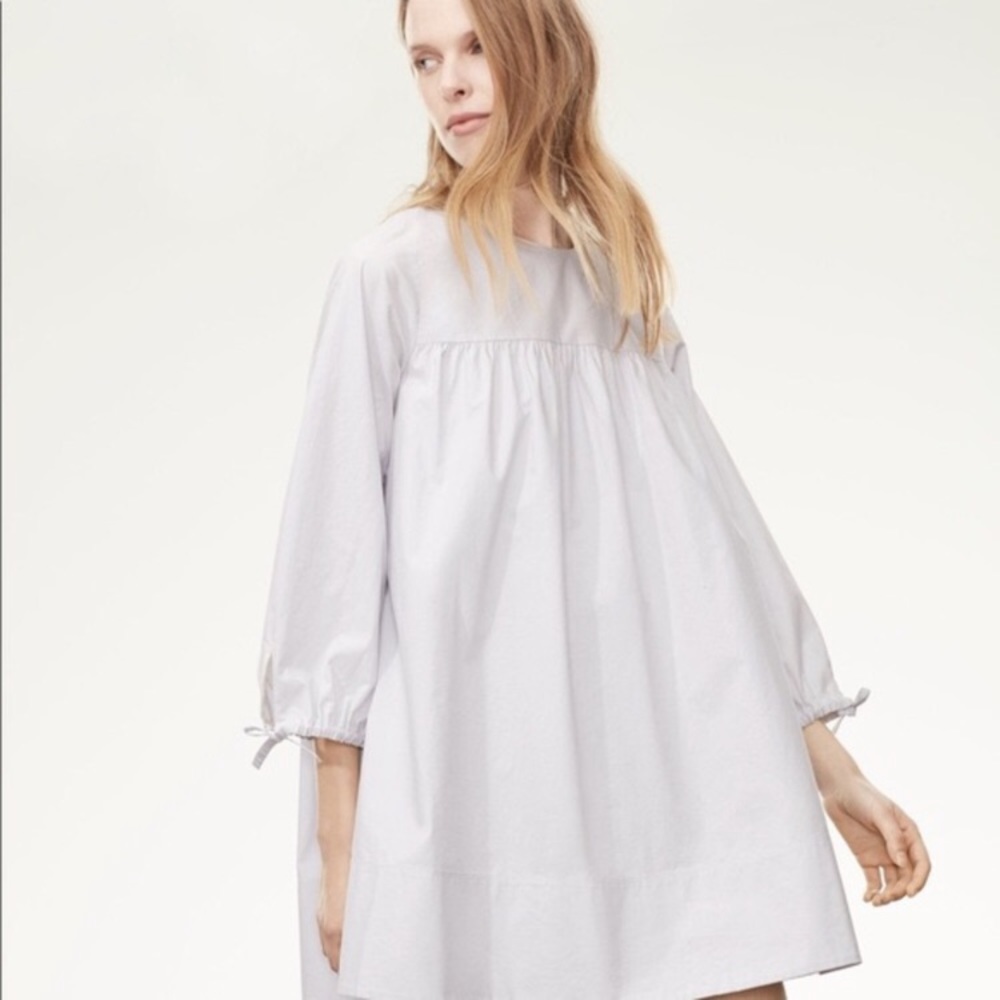 “WILFRED” LESSINE Blue Smock Dress .